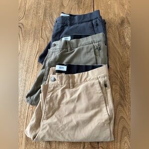 Old Navy Ultimate Tech Slim Pants Lot of 3 Pairs Men’s Casual Pants 34x34